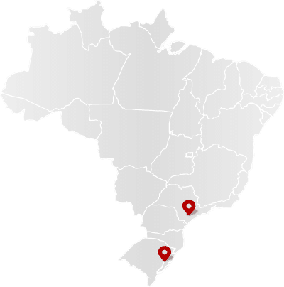 Mapa de Localização da Technopack no Brasil